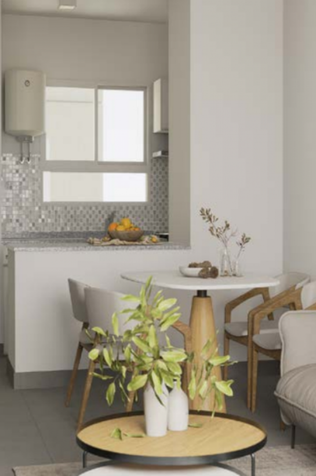 Departamento Ambiente Unico Contrafrente - Cocina Integrada en Cnel. Benjamin Virasoro 325