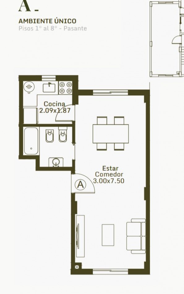  Departamento 2 Ambientes  a estrenar  | Moron Centro 